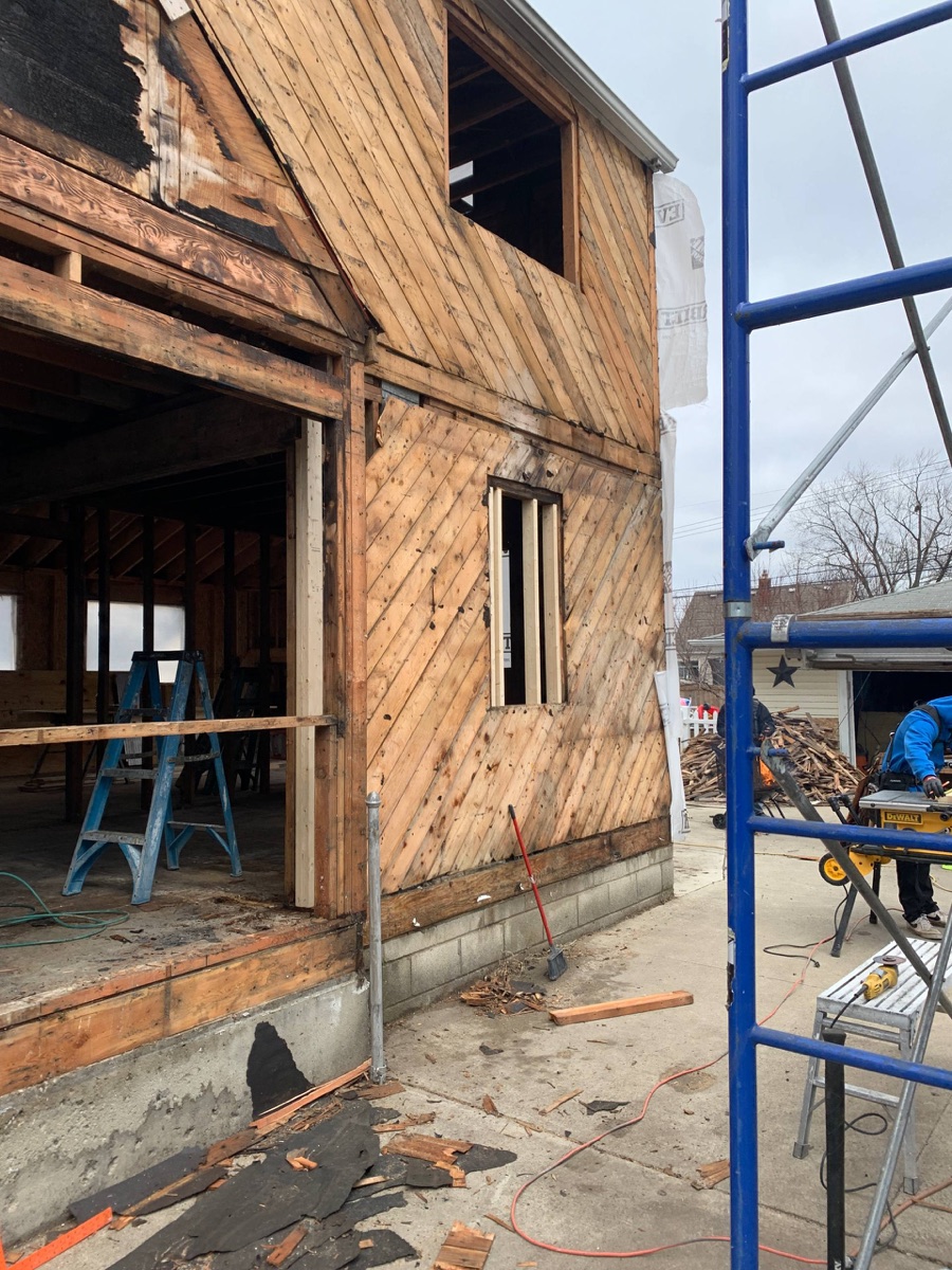Fire damage restoration - exterior