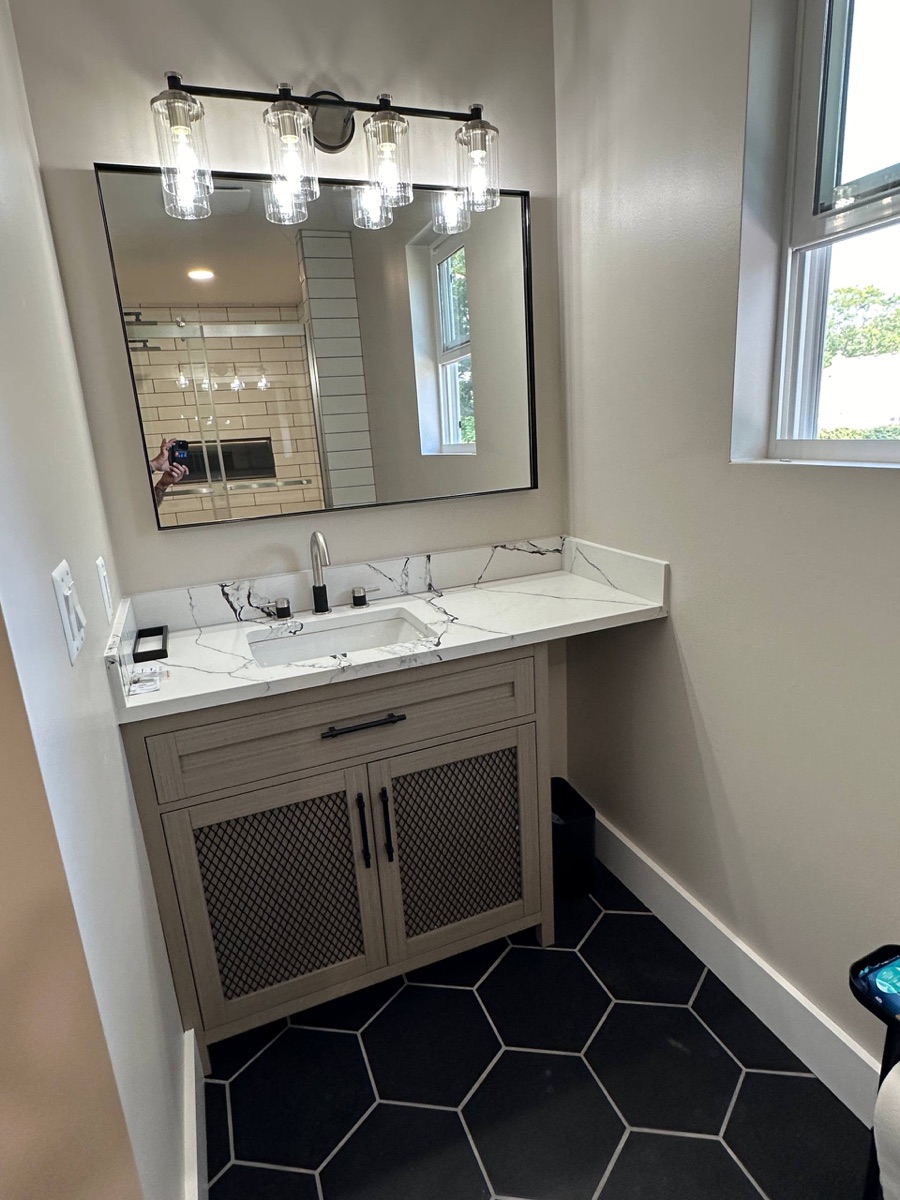 Finished bathroom - vanity
